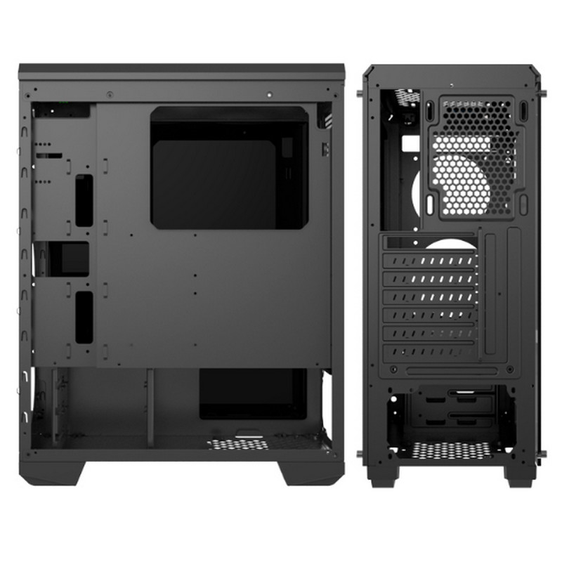 Fan del RGB del caso del juego de la caja del equipo de escritorio con el caso de cristal de Front Iron Net Panel ATX del panel