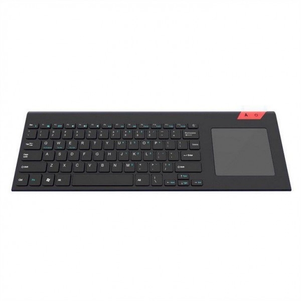 teclado inalámbrico 2.4G con Touch Pad con el teclado del mismo tamaño ultra compacto inoxidable del medios sólido fácil del control para la PC TV