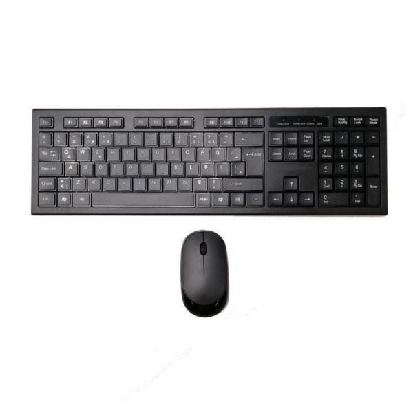 Combinado silencioso del mismo tamaño delgado combinado inalámbrico 2.4GHz del teclado y del ratón con el receptor nano del USB para el ordenador portátil, PC