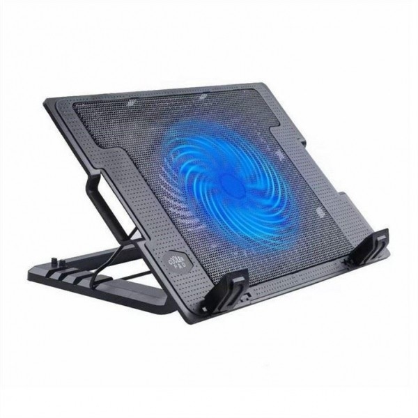 ETEK- ODM bandeja de enfriamiento de computadora portátil cuántica silenciosa con 1 ventilador refrigerador de portátil silencioso de 14 cm ventilador grande