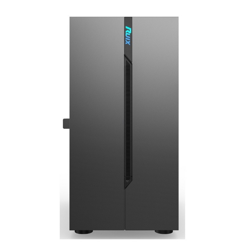 Equipo de ordenador ETEK - panel izquierdo de apertura Fuente de alimentación Monte inferior Ventiladores RGB instalables Panel simple y generoso