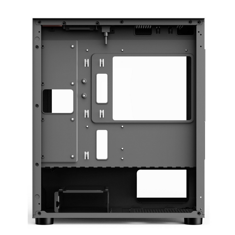 Equipo de ordenador ETEK - panel izquierdo de apertura Fuente de alimentación Monte inferior Ventiladores RGB instalables Panel simple y generoso