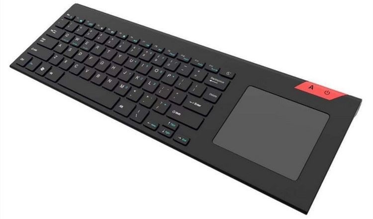 teclado inalámbrico 2.4G con Touch Pad con el teclado del mismo tamaño ultra compacto inoxidable del medios sólido fácil del control para la PC TV