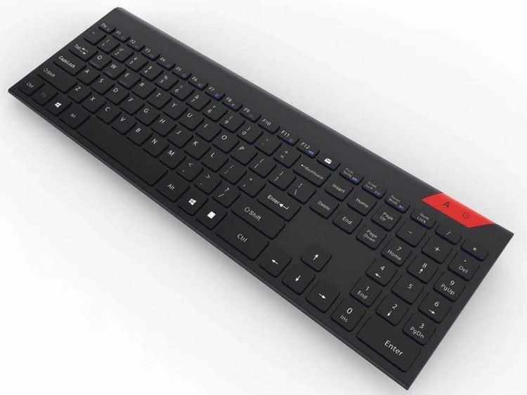 teclado inalámbrico 2.4G con Touch Pad con el teclado del mismo tamaño ultra compacto inoxidable del medios sólido fácil del control para la PC TV