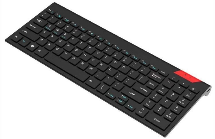 teclado inalámbrico 2.4G con Touch Pad con el teclado del mismo tamaño ultra compacto inoxidable del medios sólido fácil del control para la PC TV