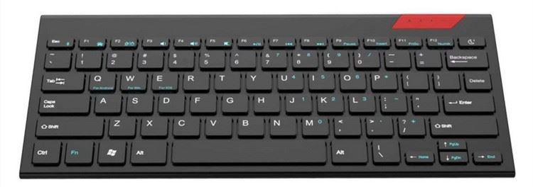 teclado inalámbrico 2.4G con Touch Pad con el teclado del mismo tamaño ultra compacto inoxidable del medios sólido fácil del control para la PC TV