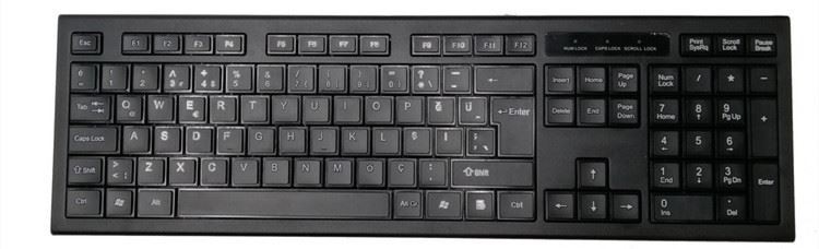 Combinado silencioso del mismo tamaño delgado combinado inalámbrico 2.4GHz del teclado y del ratón con el receptor nano del USB para el ordenador portátil, PC