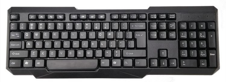 Kit de teclado inalámbrico Teclado USB 2.4G para computadora portátil o computadora - Teclado de tamaño completo con teclado numérico