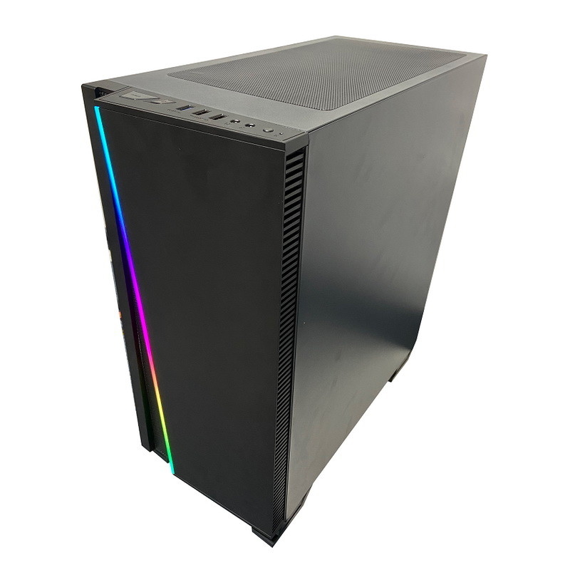 Radiador de cristal de la caja los 36cm de la PC de la torre llena del túnel del tiempo del RGB del gabinete del ordenador del ITX de ATX