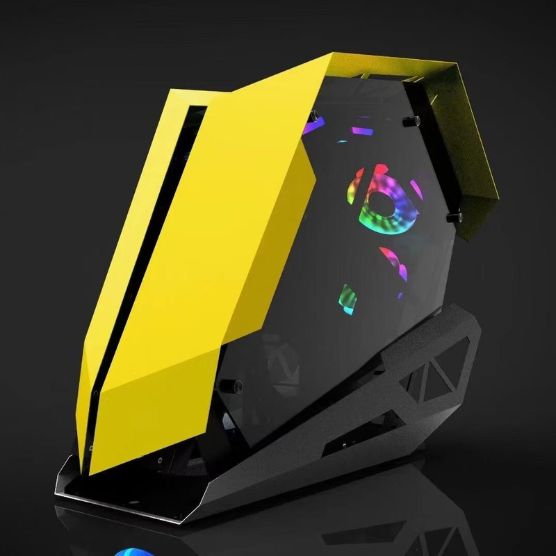 Los refrigeradores de la caja del ordenador del juego de la PC de Camaro MidTower ATX refrescan el panel de la entrada-salida del gabinete USB 3,0 de la CPU