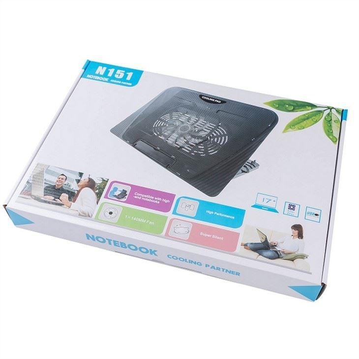ETEK Laptop Pad de enfriamiento-Laptop Partner 14CM Cuántico ventilador de almohadilla de enfriamiento para el ordenador portátil de juegos
