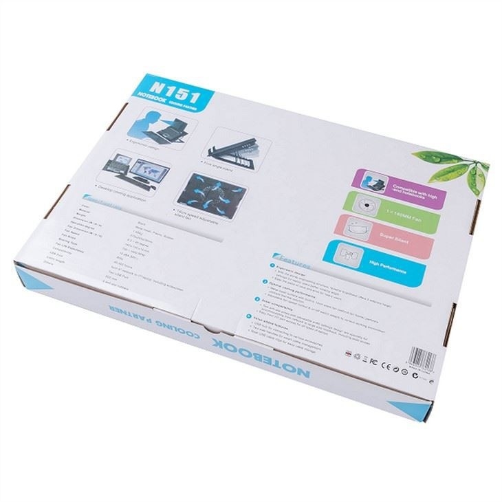 ETEK Laptop Pad de enfriamiento-Laptop Partner 14CM Cuántico ventilador de almohadilla de enfriamiento para el ordenador portátil de juegos