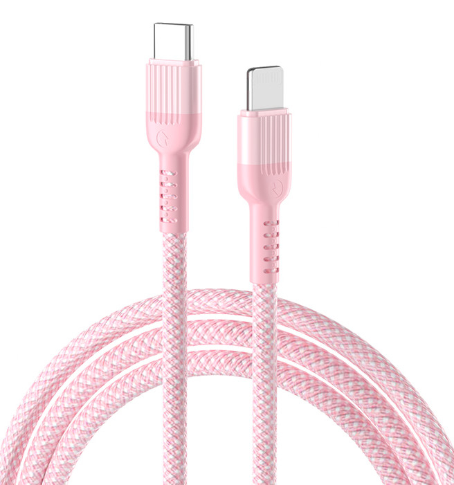 Tipo de cable USB de datos rápido de la TPE del paladio 27W C al relámpago para la carga de Iphone