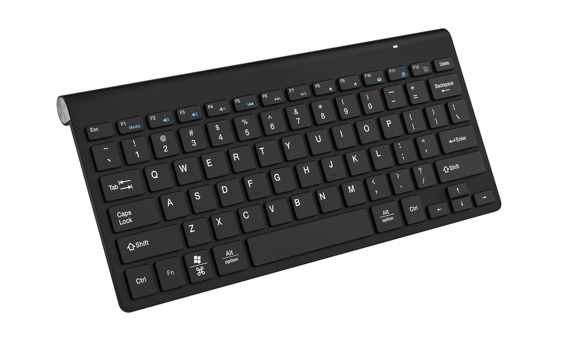 Wireless 2.4G Todo negro teclado y ratón conjunto estilo simple para la oficina en casa
