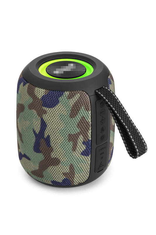 Portable 10W Hi-Fi Running Marquee Radio Bluetooth altavoz con luces, adecuado para emparejar con un televisor o proyector para disfrutar de alta calidad de audio y vídeo en el hogar tiempo
