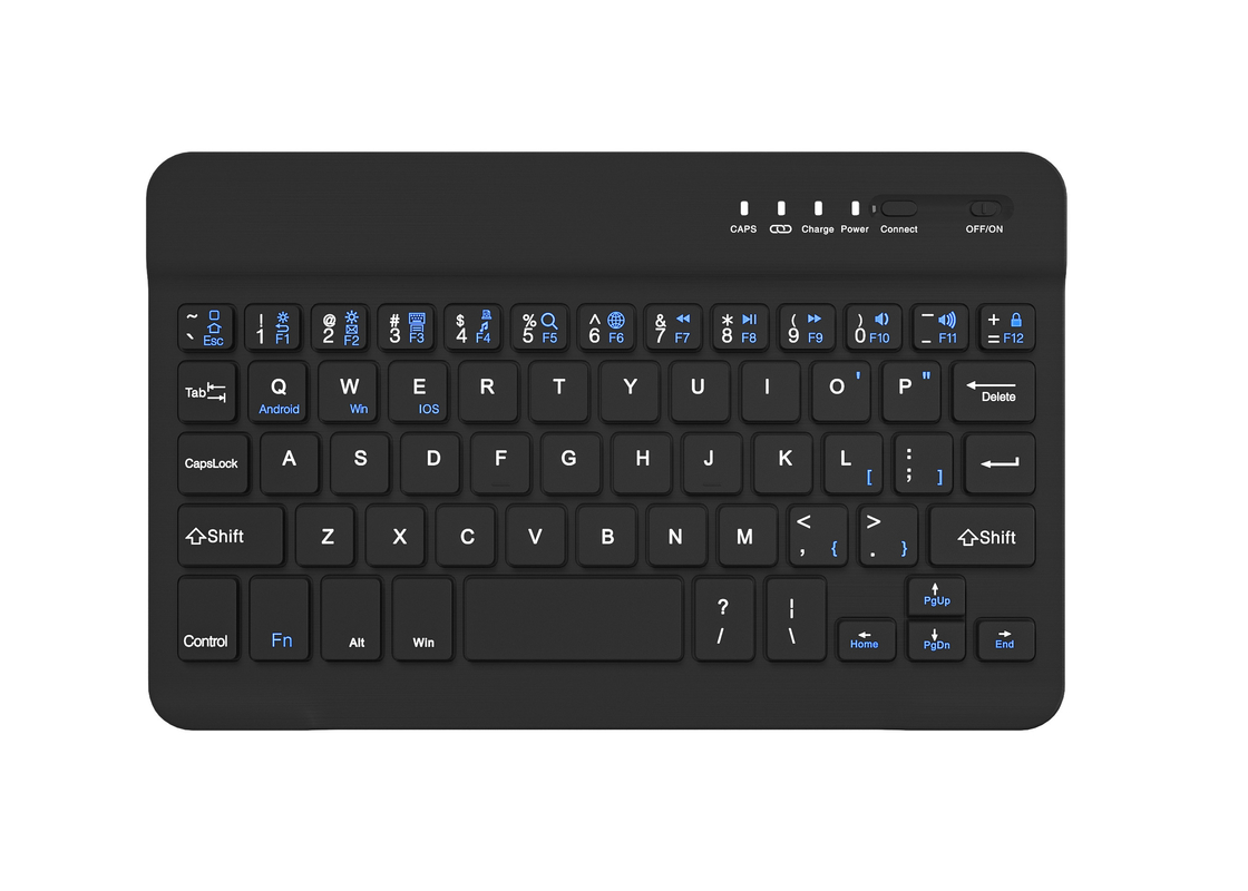 59 teclas teclado Bluetooth pequeño, ligero y portátil para usar en cualquier momento y en cualquier lugar en dispositivos Apple iPad y Android