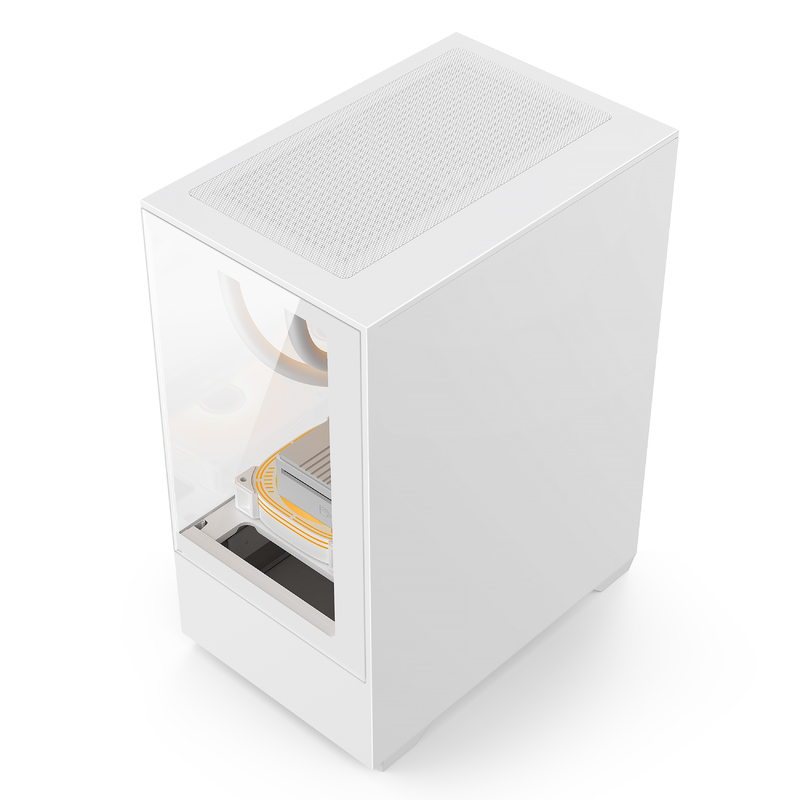 Micro-ATX ITX PC Gaming Case 1 HDD Bay 1 SSD Drive Bay Ambos colores en blanco y negro