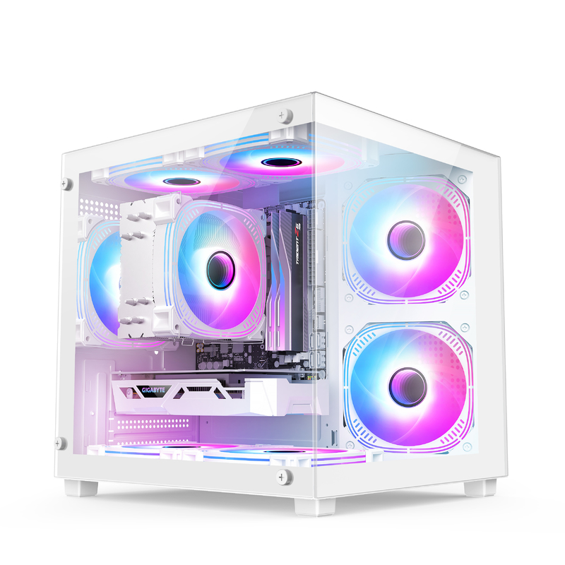Micro-ATX / ITX PC Case Awesome Dissipación de calor admite muchas configuraciones de hardware diferentes para jugadores profesionales
