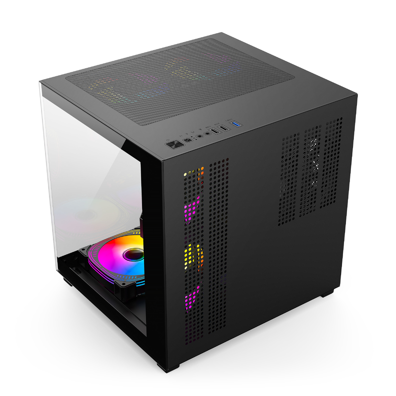 Micro-ATX / ITX PC Case Awesome Dissipación de calor admite muchas configuraciones de hardware diferentes para jugadores profesionales