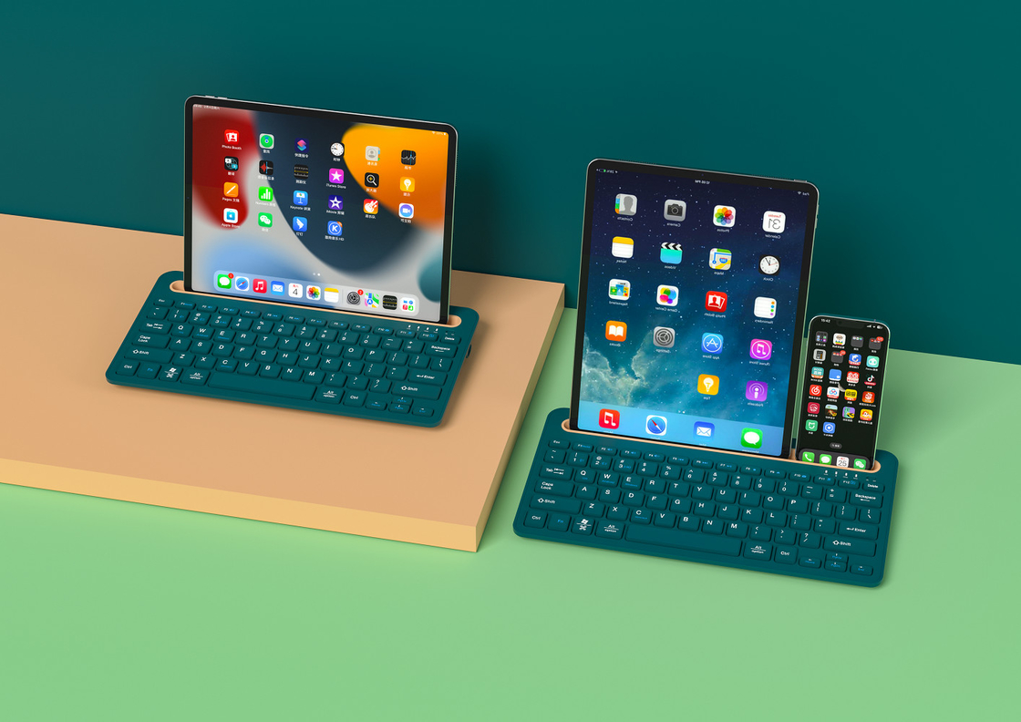 78 teclas Bluetooth 3.0 o 5.0 + 2.4G teclados Bluetooth para oficina y entretenimiento