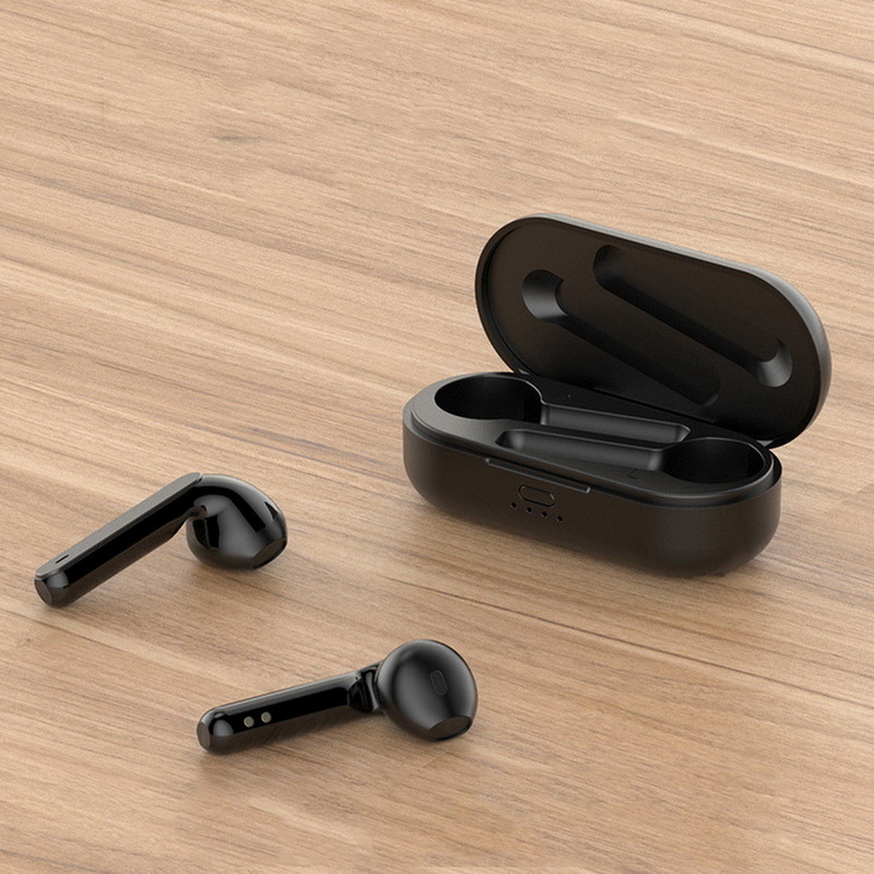 Auriculares inalámbricos ETEK, Bluetooth con micrófono, diseño medio en el oído, reducción de ruido para llamadas claras, bajo profundo, resistente al agua