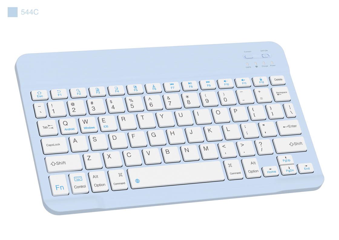 Teclado inalámbrico Bluetooth ultra delgado de 78 teclas Compatible con Windows IOS y Android para usuarios de escritorio móvil
