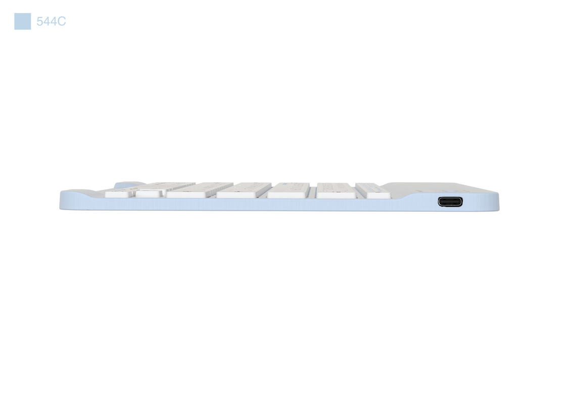 Teclado inalámbrico Bluetooth ultra delgado de 78 teclas Compatible con Windows IOS y Android para usuarios de escritorio móvil