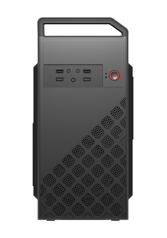La caja de computadora de juegos portátil con un formato MATX proporciona espacio suficiente para la instalación y actualización de software