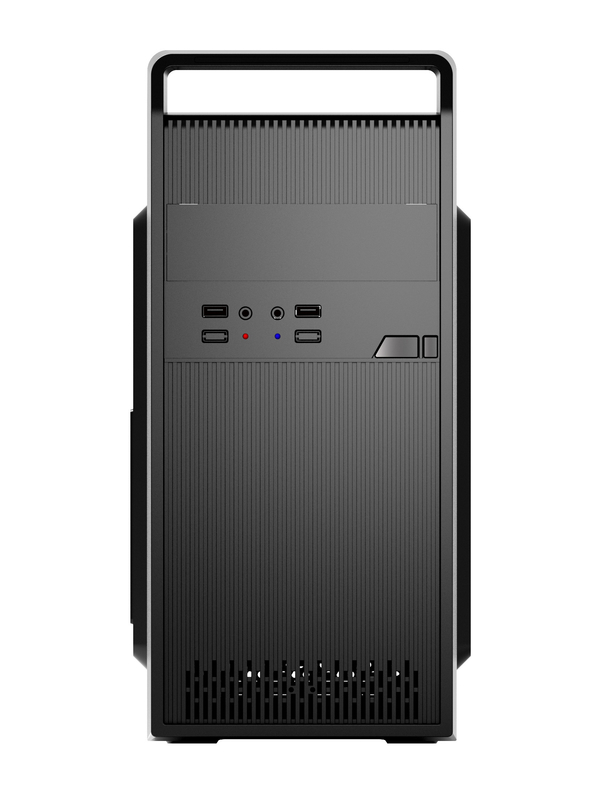 La caja de computadora de juegos portátil con un formato MATX proporciona espacio suficiente para la instalación y actualización de software