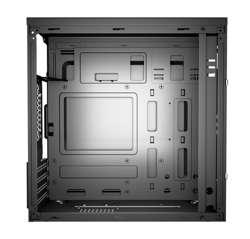 La caja de computadora de juegos portátil con un formato MATX proporciona espacio suficiente para la instalación y actualización de software