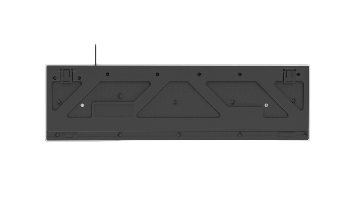 104 teclas Teclado de juego de tamaño completo fácil de transportar luz de fondo de arco iris LED fresco Todas las teclas FN + F1-F12