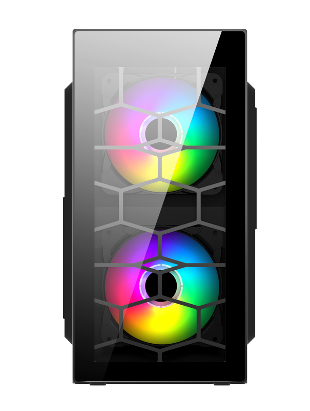 Cuerpo de computadora de juegos portátil, diseñado con formato MATX Proporciona espacio suficiente para la instalación de software y actualización