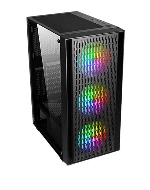 Soporta las placas base ATX Micro ATX y ITX con 7 ranuras de expansión y 6 soportes de ventilador para aficionados a los jugadores DIY