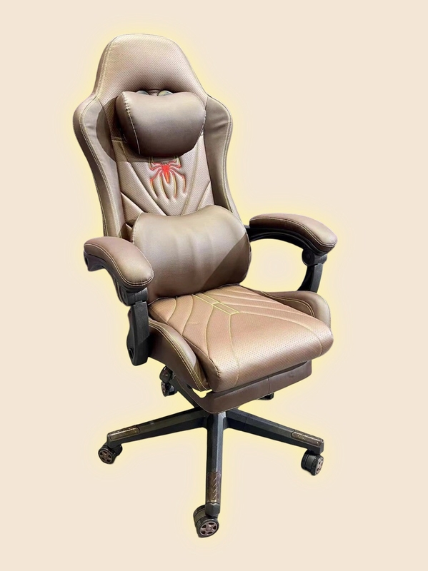 Silla de juegos de gama alta con diseño ergonómico partes ajustables materiales cómodos para experiencias de juego de primer nivel