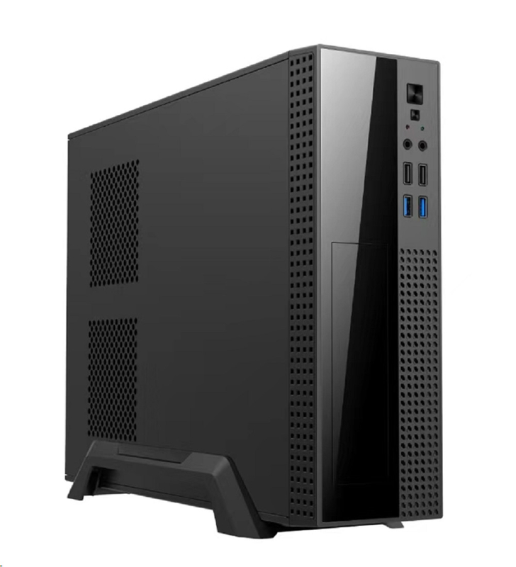 Casilla de computadora soporta micro ATX y ITX con gran capacidad de almacenamiento escalabilidad interfaces frontales diversas ventilador de 8 cm para enfriamiento