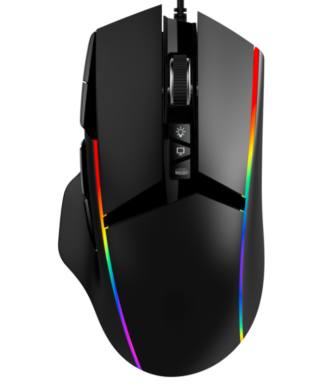 Ratón para juegos 11D con tecnología avanzada de sensores ajustable DPI configuraciones personalizadas para jugadores y profesionales