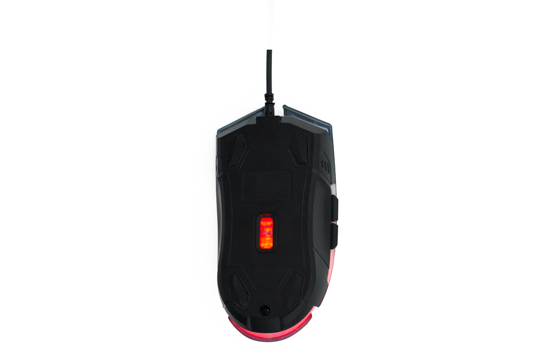 Ratón de computadora con cable RGB Luz de fondo del arcoíris Ligero Sensor de alto rendimiento Precisa configuración de 6D DPI Para jugadores Juegos electrónicos