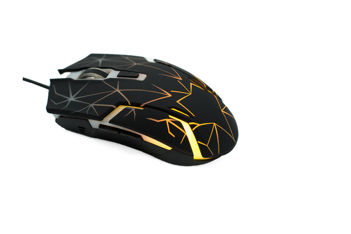 Ratón de computadora con cable RGB Luz de fondo del arcoíris Ligero Sensor de alto rendimiento Precisa configuración de 6D DPI Para jugadores Juegos electrónicos