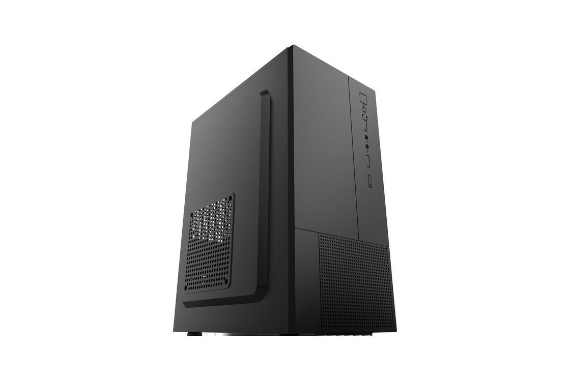 Cuadro compacto Micro ATX con amplio espacio interior a un precio asequible.
