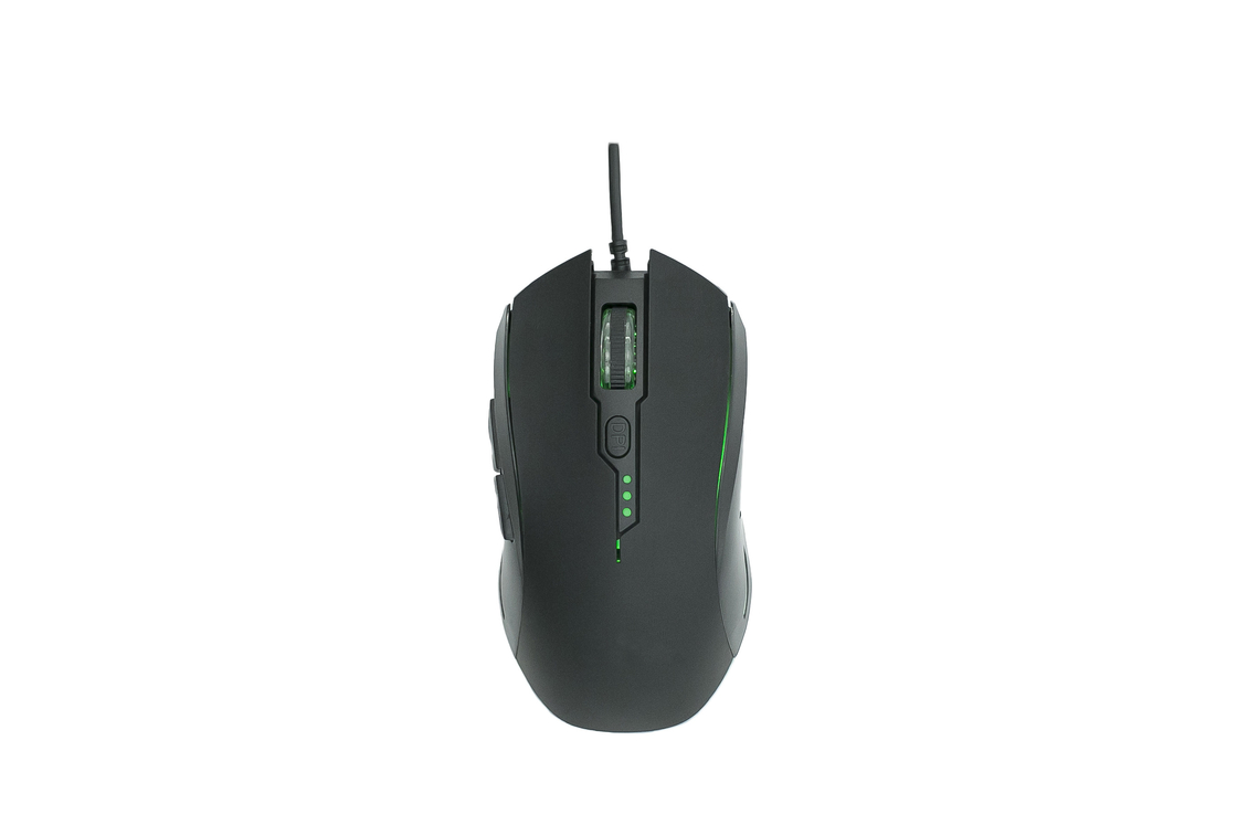 Iluminación de fondo RGB, ajuste de DPI de 4 niveles, USB plug-and-play, ratón de juego 6D ergonómico para profesionales y usuarios generales