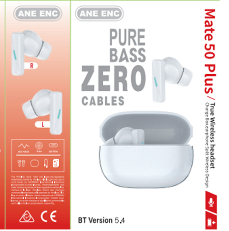 ANC y ENC F10 Bluetooth de membrana compuesta 5.4 auriculares Banzai Antena de doble batería para personas de negocios viajeros
