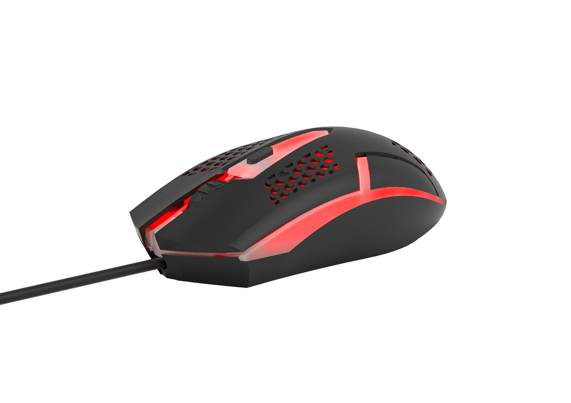 Iluminación LED 8108 Chip DPI ajustable Diseño portátil compacto Ratón de juego ampliamente aplicable