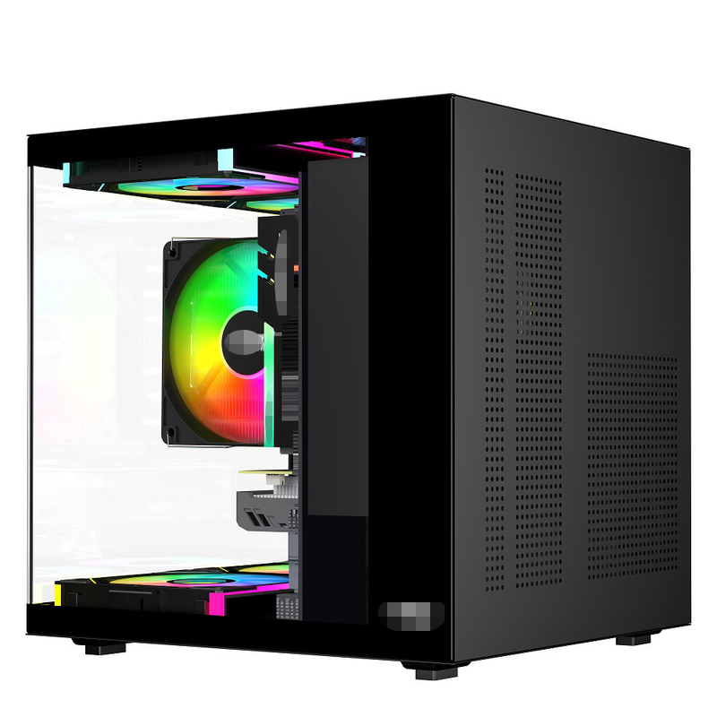 El estuche para PC MATX/ITX admite tarjetas gráficas de hasta 320 mm CPU refrigeradores de hasta 165 mm 1 HDD 2 SSD 3 X 12CM Ventiladores por dinero