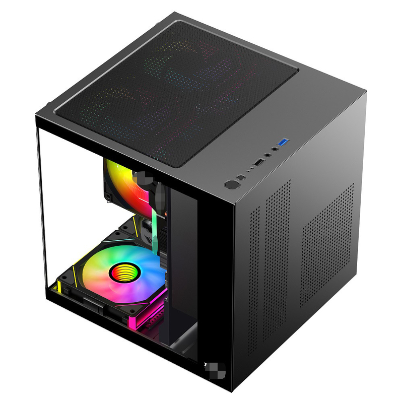 El estuche para PC MATX/ITX admite tarjetas gráficas de hasta 320 mm CPU refrigeradores de hasta 165 mm 1 HDD 2 SSD 3 X 12CM Ventiladores por dinero