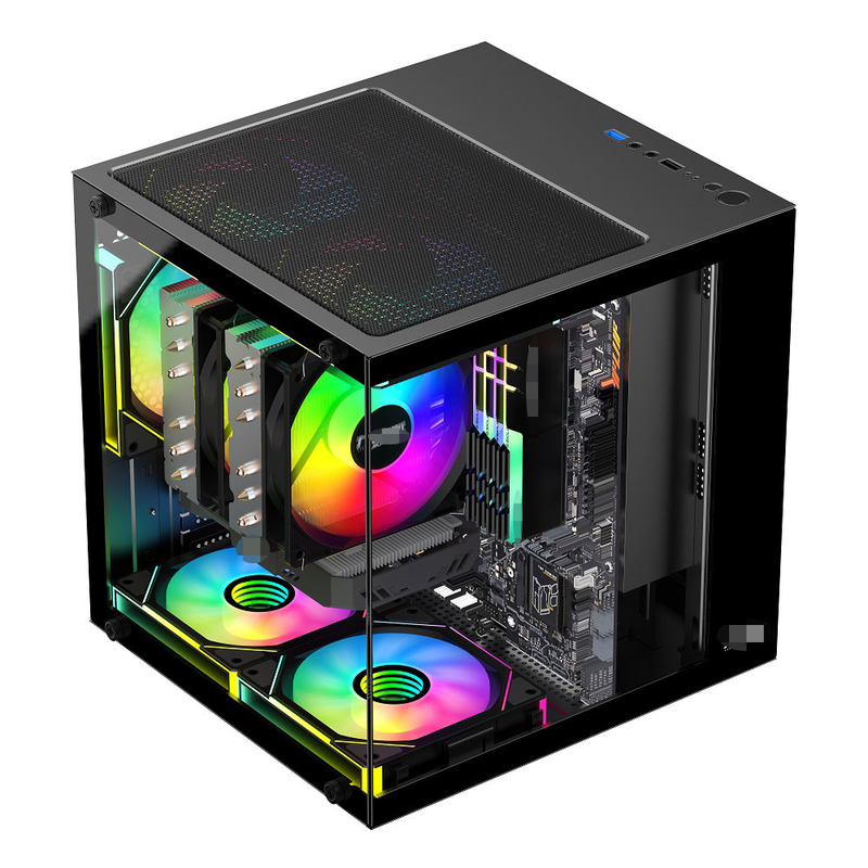 El estuche para PC MATX/ITX admite tarjetas gráficas de hasta 320 mm CPU refrigeradores de hasta 165 mm 1 HDD 2 SSD 3 X 12CM Ventiladores por dinero