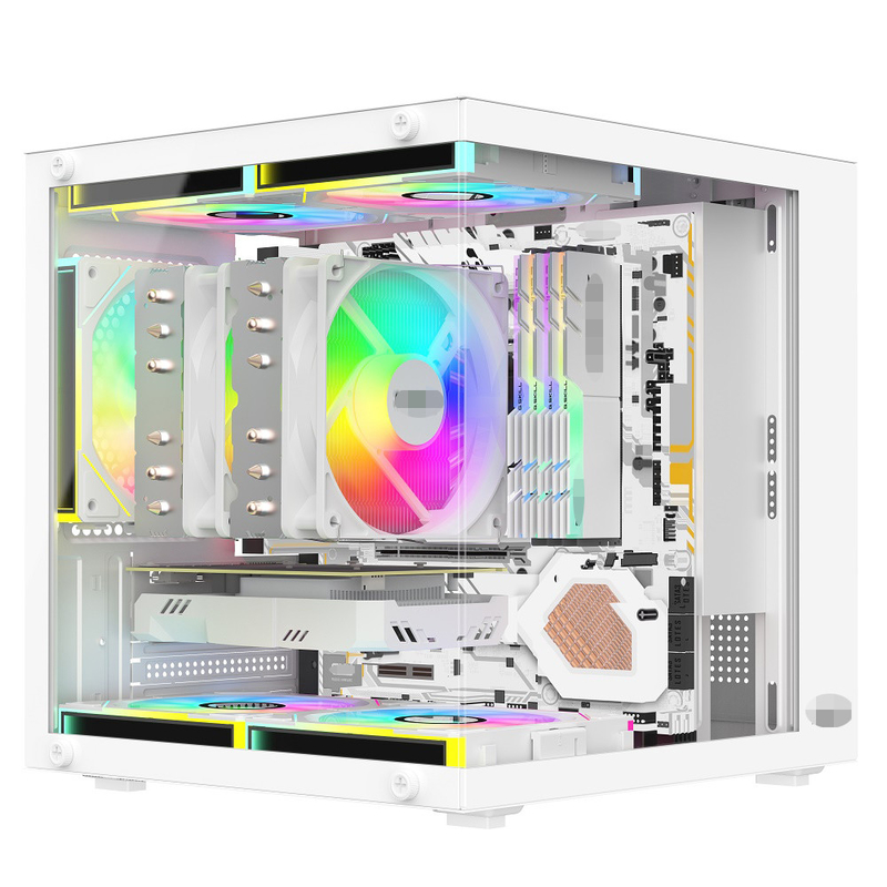 El estuche para PC MATX/ITX admite tarjetas gráficas de hasta 320 mm CPU refrigeradores de hasta 165 mm 1 HDD 2 SSD 3 X 12CM Ventiladores por dinero