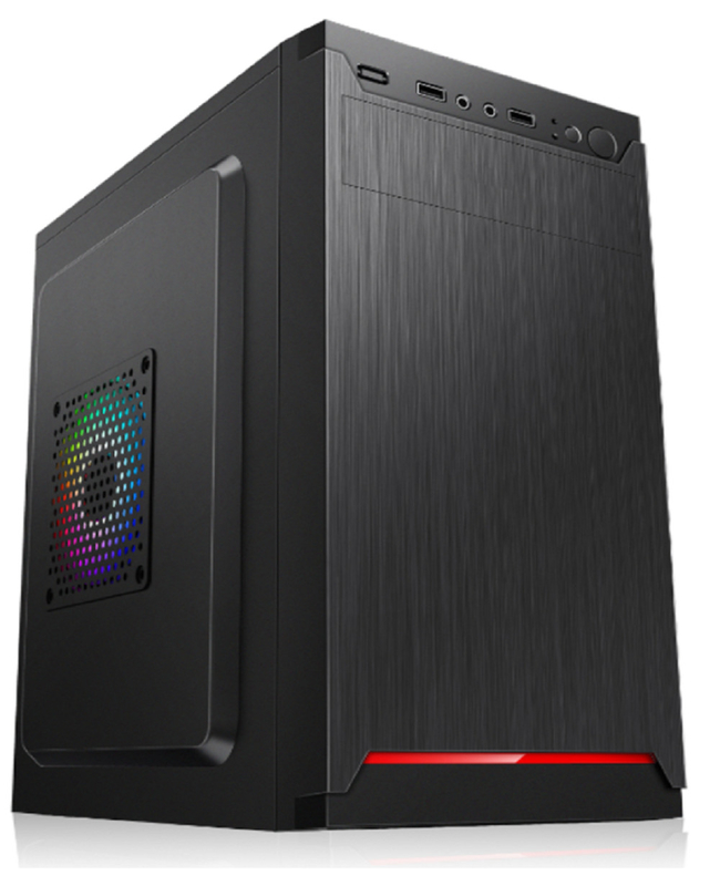 Soporta MicroATX MIniATX con 4 ranuras de expansión 2HDDs 2 SSDs 12cm y 8cm montajes de ventilador Compacto Cuerpo de computadora ligero por dinero