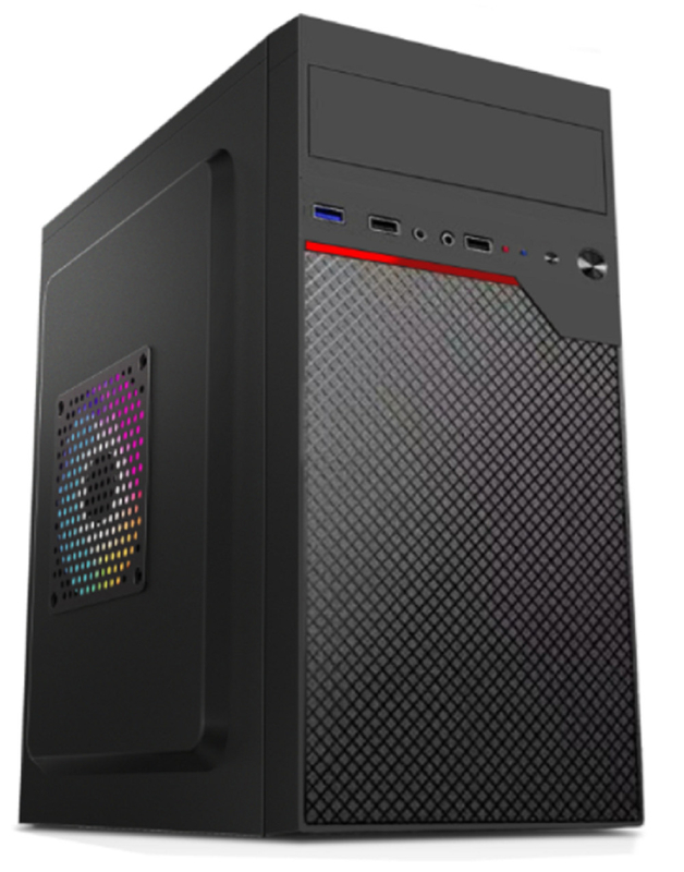 Soporta MicroATX MIniATX con 4 ranuras de expansión 2HDDs 2 SSDs 12cm y 8cm montajes de ventilador Compacto Cuerpo de computadora ligero por dinero