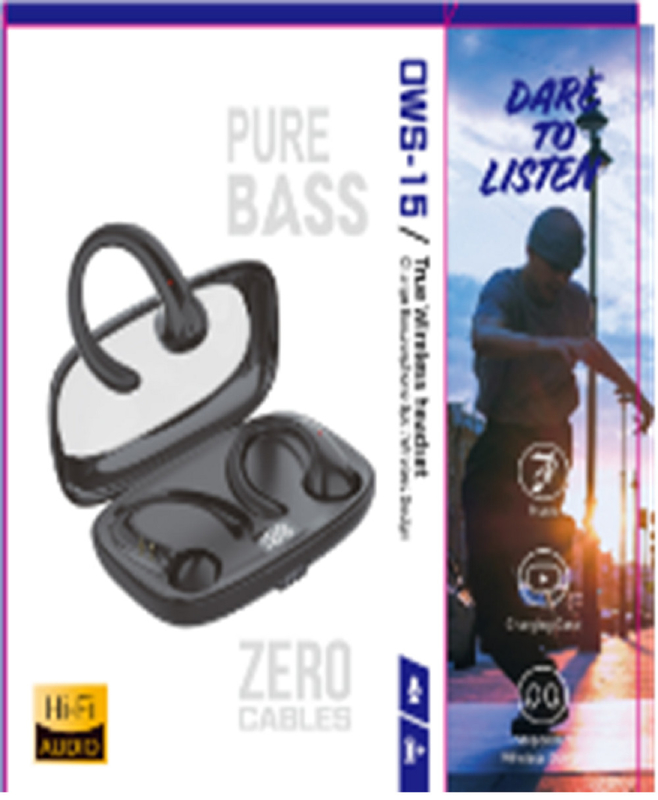 OWS TWS auriculares compactos de baja latencia con antena Banzai y controles táctiles para jugadores, fanáticos de multimedia y viajeros