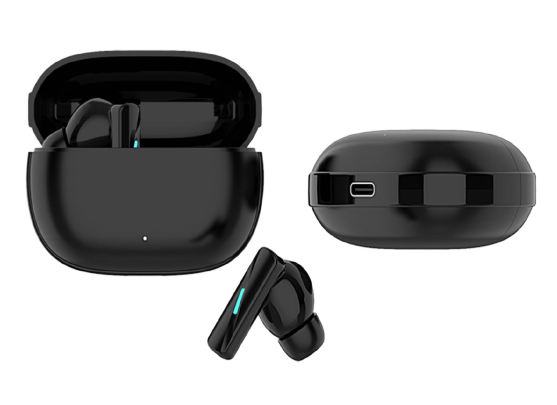 Antena Banzai Baterías duales F10 Unidad de altavoz Bluetooth 5.3 TWS auriculares con estuche de carga para viajeros Estudiantes